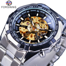 Load image into Gallery viewer, Fashion Forsining Brand Silver Stainless Steel Watch