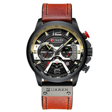 Load image into Gallery viewer, CURREN Luxury Brand Men Analog Leather Sports Watch