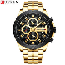 Load image into Gallery viewer, CURREN Gold Watch For Men